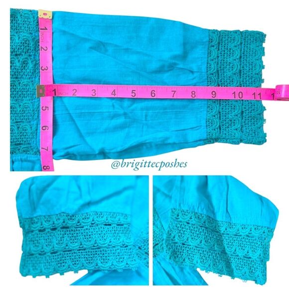 HANDMADE Traditional Laced Mexican Blouse - Picture 11 of 12